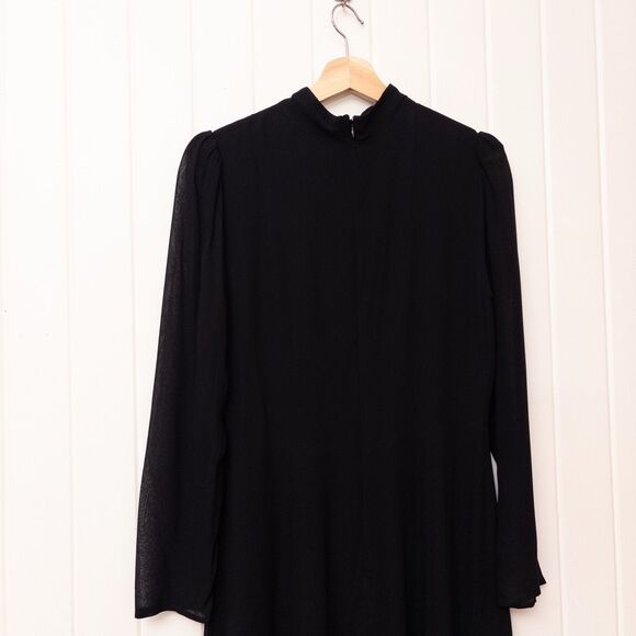 Reformation Castalia Dress Black Size 10 - Picture 8 of 9